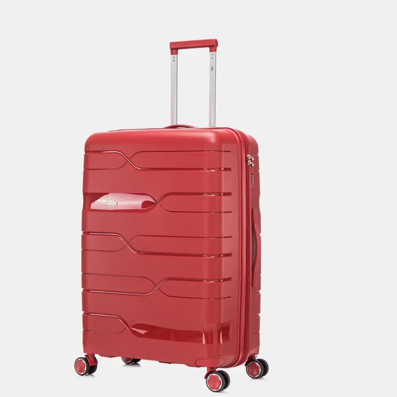 1990s Maleta Grande extensible 75cm Bass Rojo