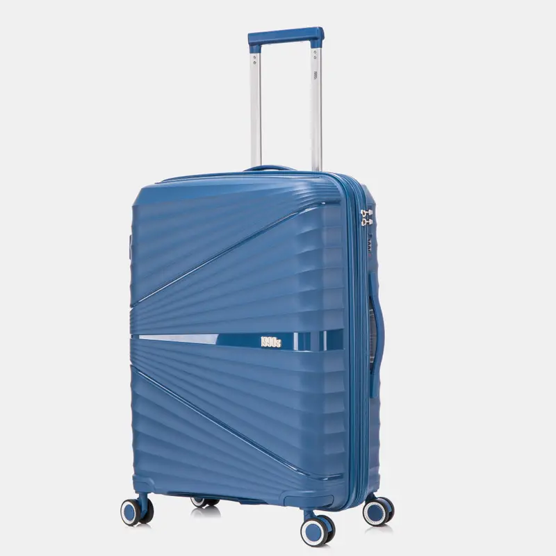 1990s Maleta Mediana extensible 65cm Choco Azul marino