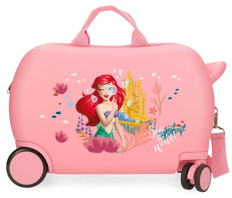 2061043 MALETA INF.ABS 4R.(2 MULTI.) 45CM. LA SIRENITA ROSA