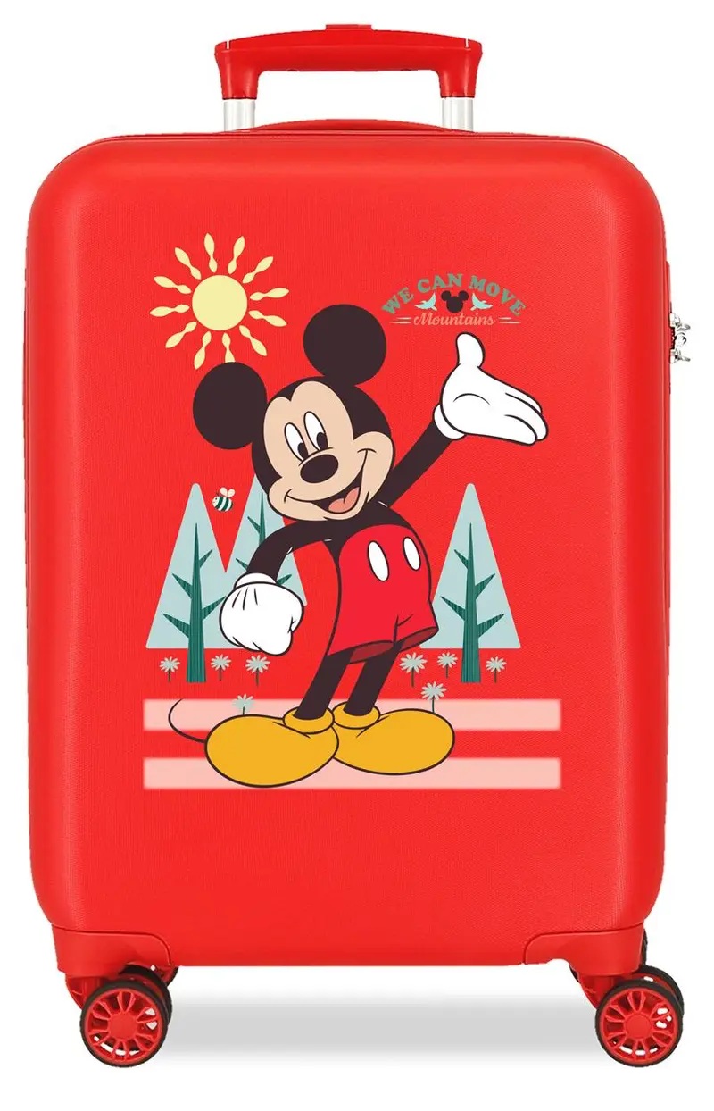 2071346 TROLLEY ABS 50CM. 4R. MICKEY MOUNTAINS ROJO