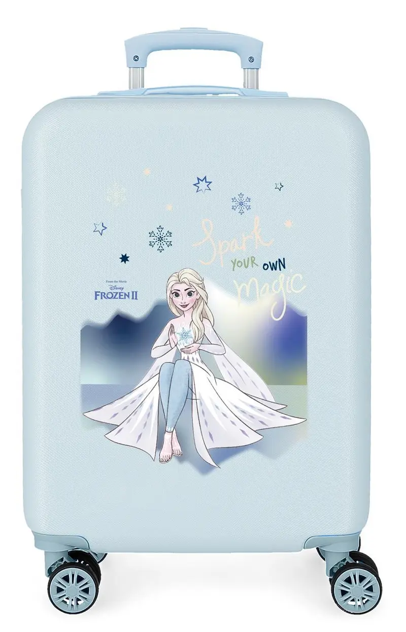 2311422 TROLLEY ABS 55CM.4R. FROZEN SPARK YOUR OWN MAGIC