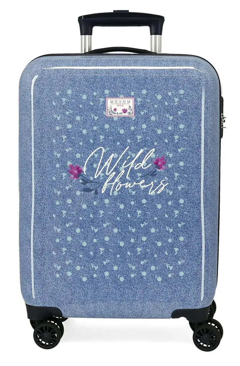 2751721 TROLLEY ABS 55CM.4R.MOVOM WILD FLOWERS