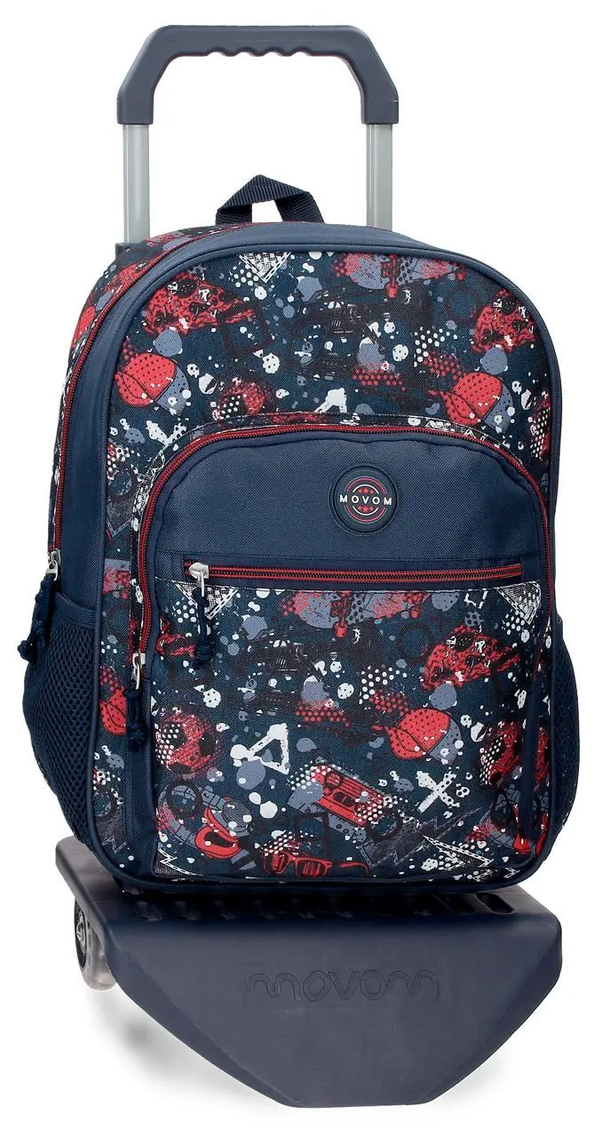 27622T1 MOCHILA ADAP. 38CM. C/CARRO. MOVOM FREE TIME