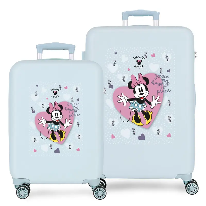 2791421 SET/2TROLLEY ABS 55-65CM 4R.MINNIE MY HAPPY PLACE