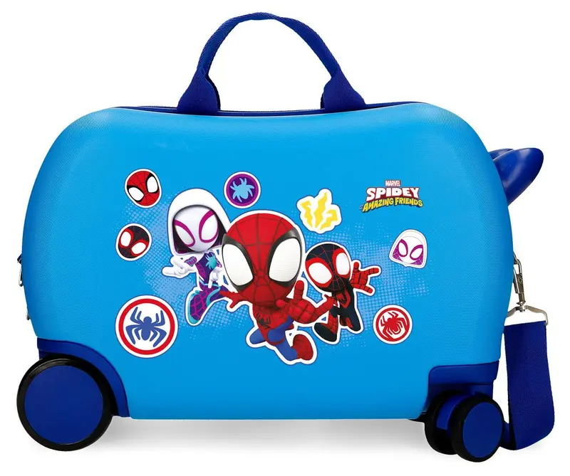 2821021 MALETA INF.ABS 4R.(2 MULTI.) 45CM. GO WEBS GO SPID
