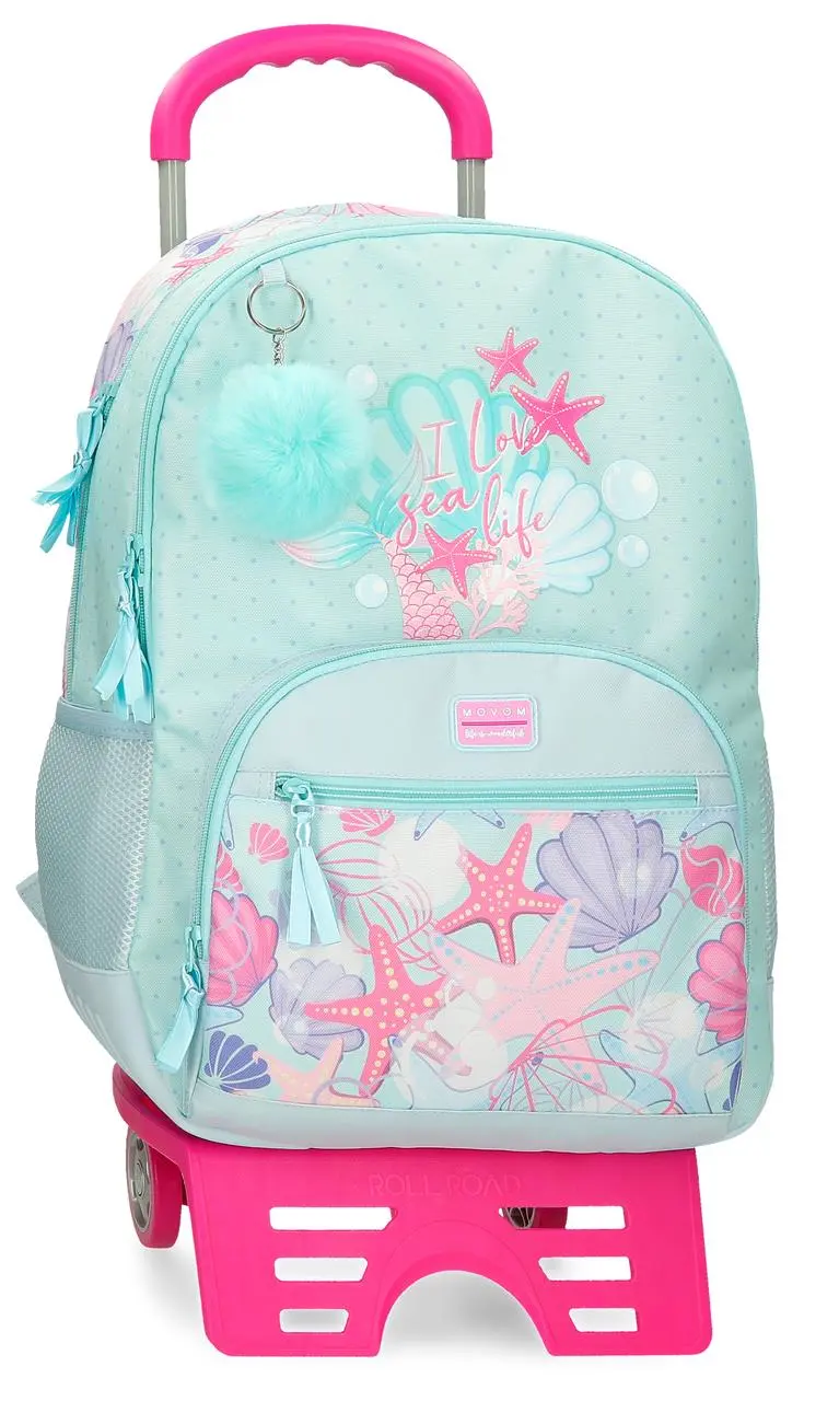 30526T1 MOCHILA ADAP. 44CM 2C. C/CARRO. MOVOM I LOVE SEA LIF