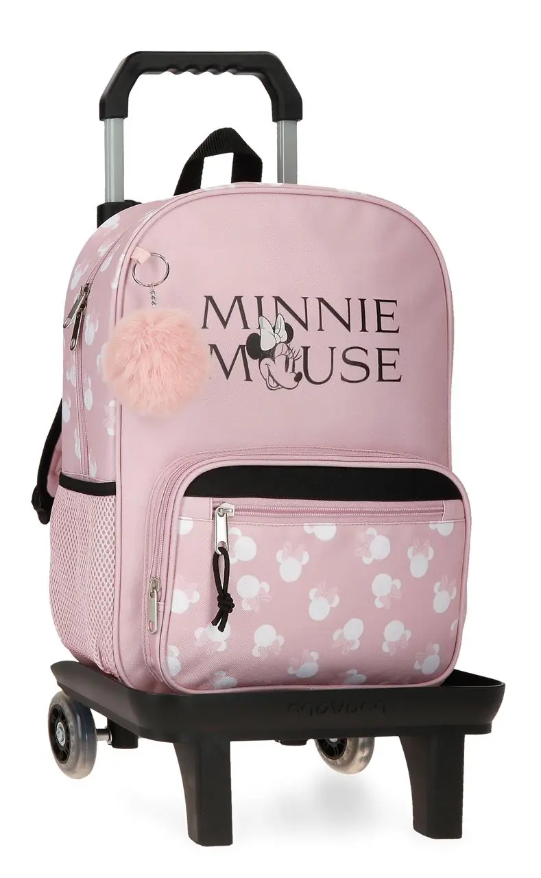 31426T1 MOCHILA ADAP. 38CM. C/CARRO. MINNIE HEADS