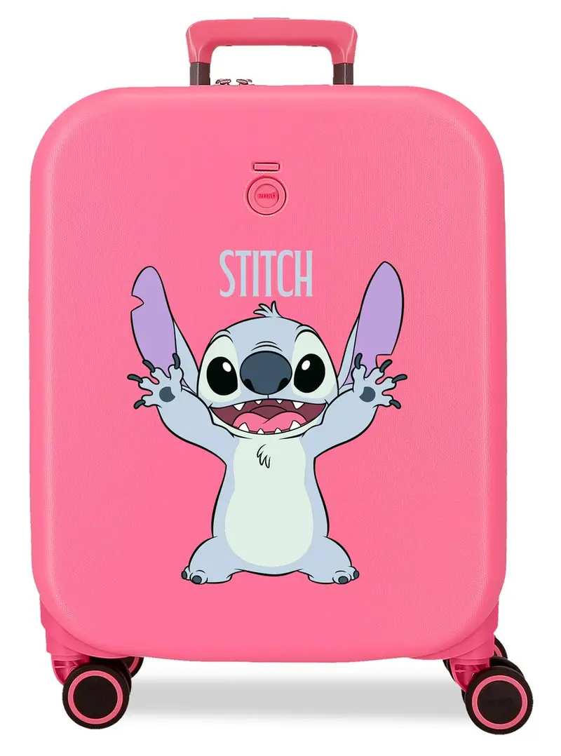 3199145 TROLLEY ABS 55CM.4R.ENSO STITCH PLAYFUL FUCSIA