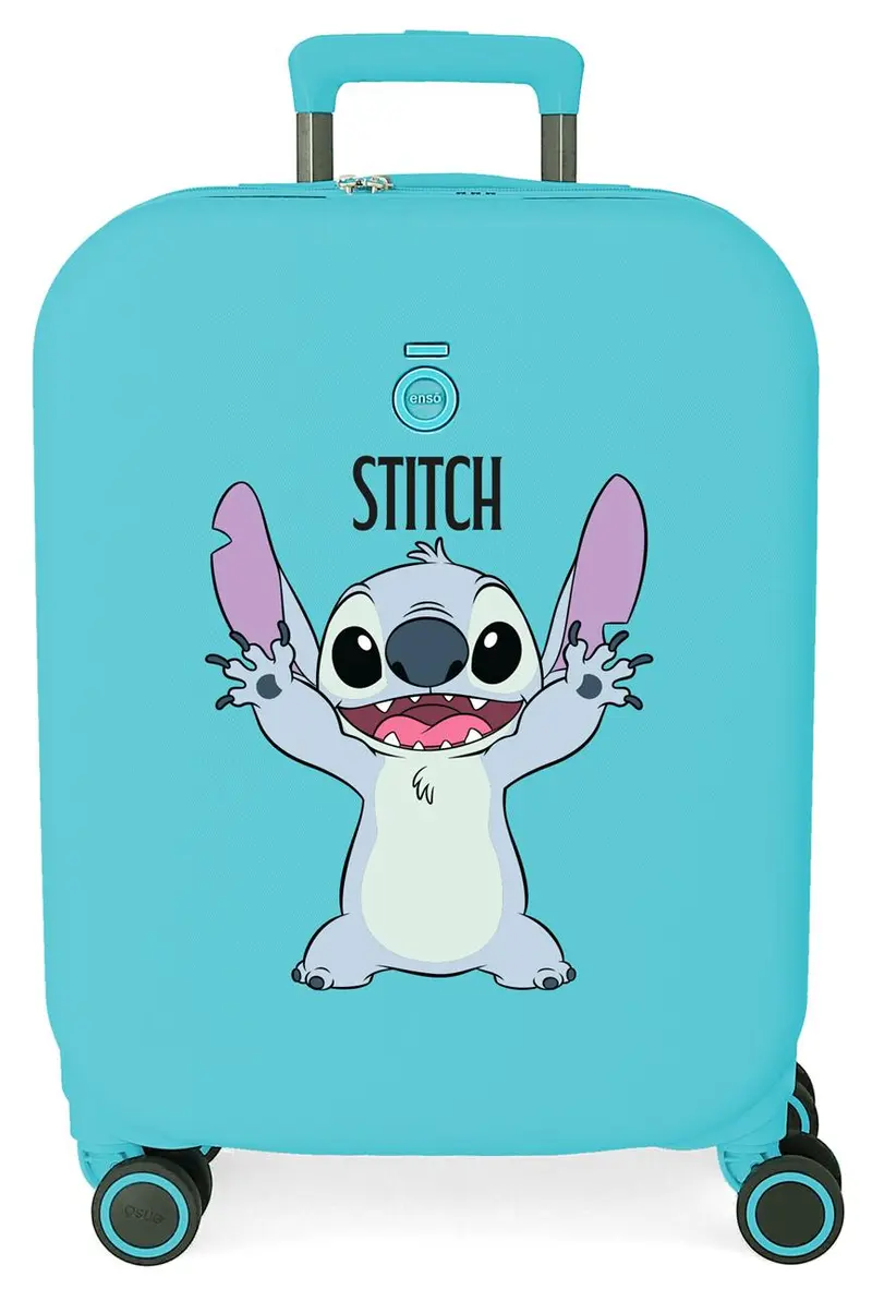 3199146 TROLLEY ABS 55CM.4R.ENSO STITCH PLAYFUL AZUL TURQUES