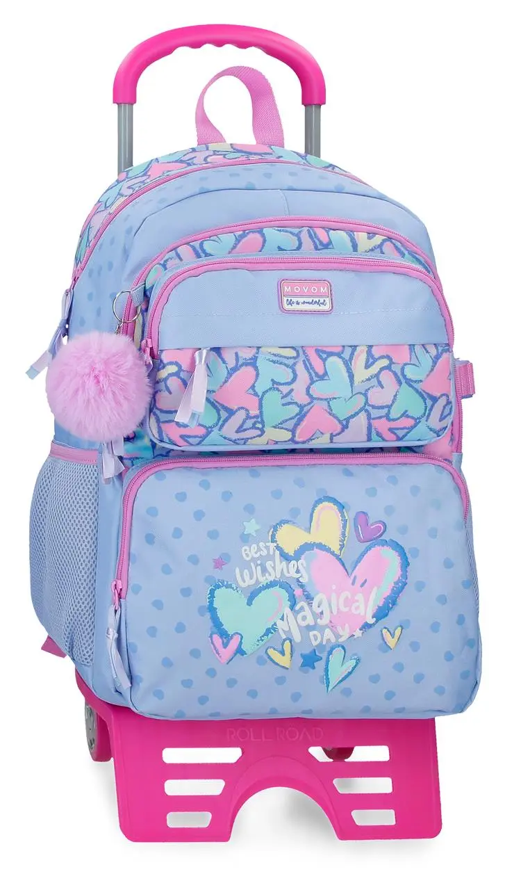 32124T1 MOCHILA ADAP. 45CM 2C. C/CARRO. MOVOM BEST WISHES