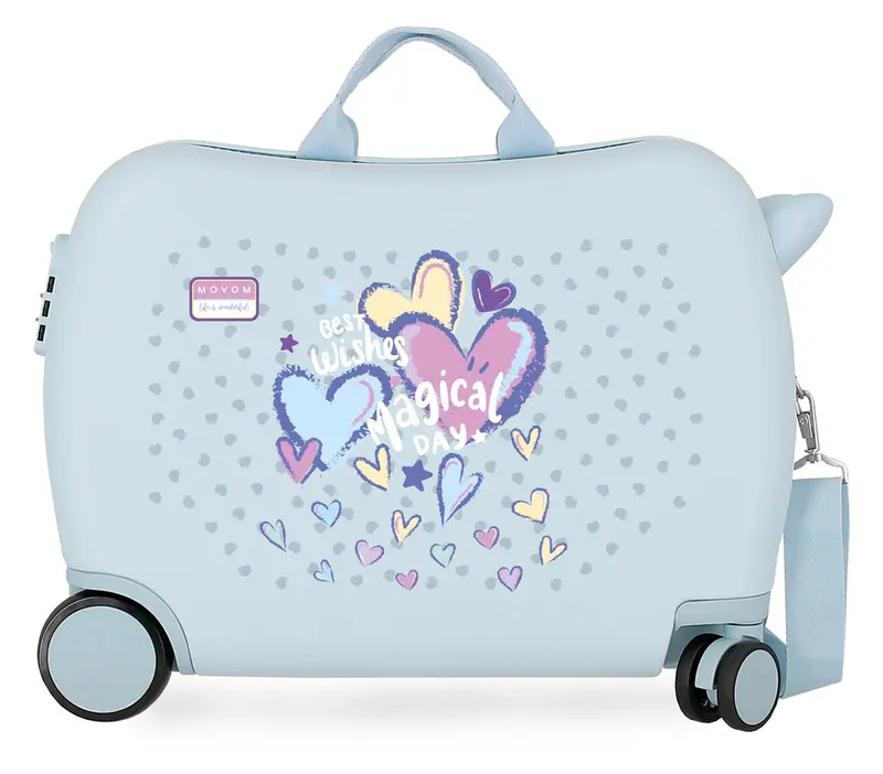 3219841 MALETA INF.ABS 4R.(2 MULTI.) 50CM. MOVOM BEST WISHES