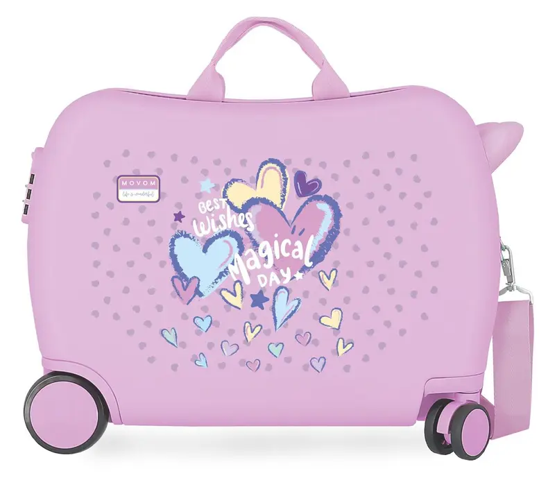 3219842 MALETA INF.ABS 4R.(2 MULTI.) 50CM. MOVOM BEST WISHES