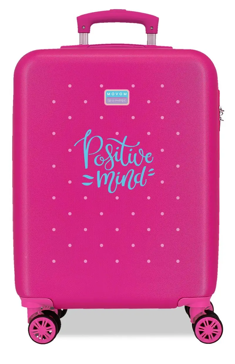 3231142 TROLLEY ABS 55CM. 4R. MOVOM BLOCK FUCSIA