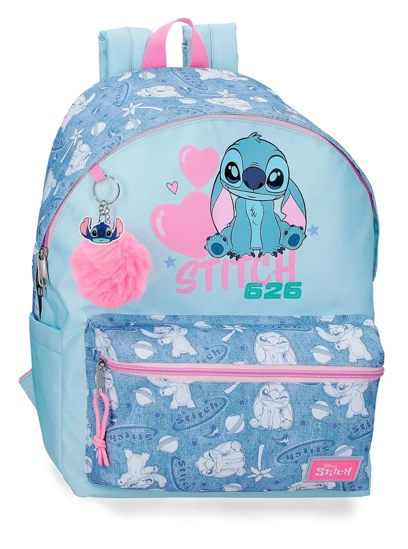 32925F1 MOCHILA ADAP. 44CM. STITCH HEARTS