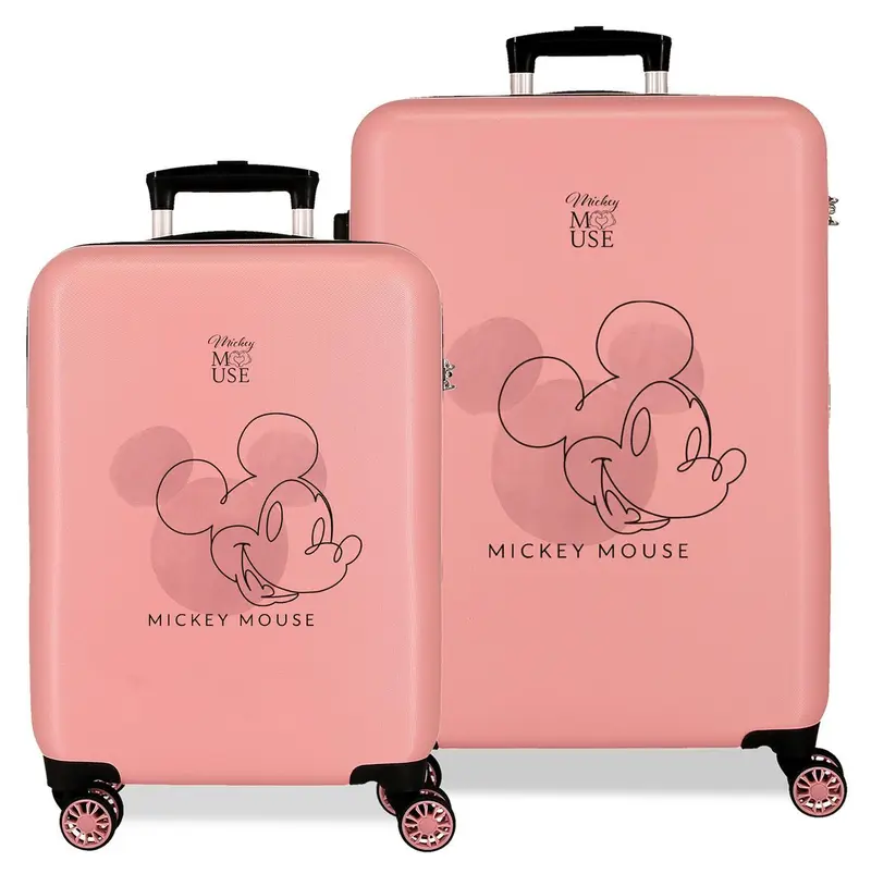 3471921 SET/2 TROLLEY  ABS 55-68CM.4R.MICKEY OUTLINE