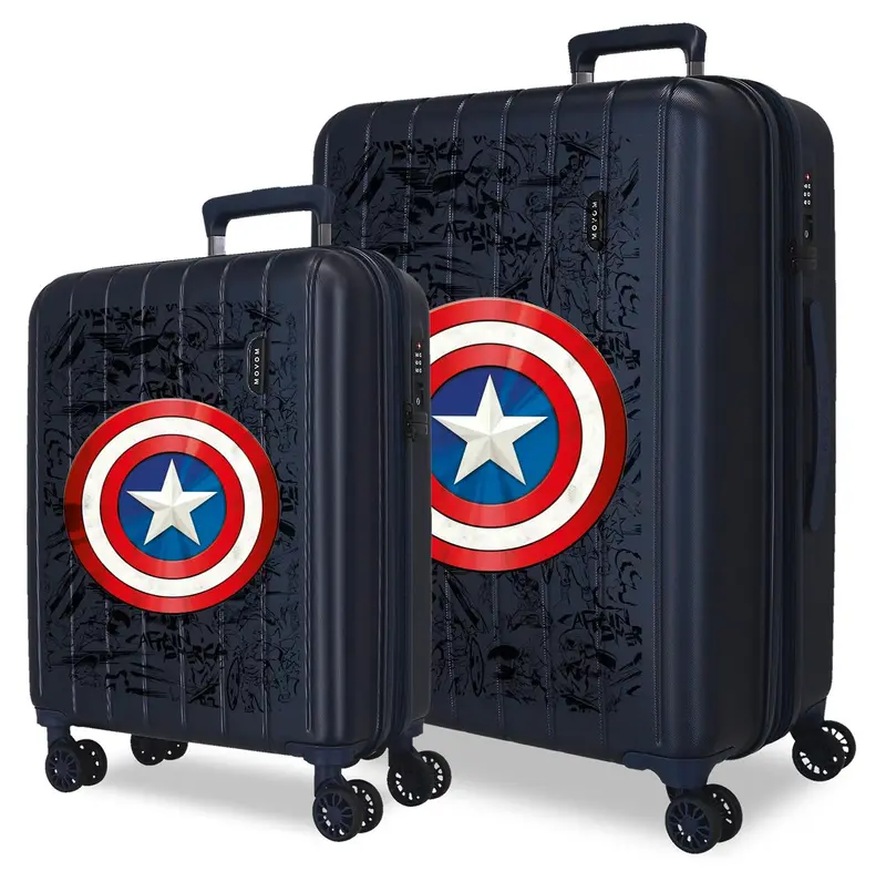 3488943 SET/2 TROLLEY ABS 55-65CM.4R.C/EXP CAPTAIN AMERICA M