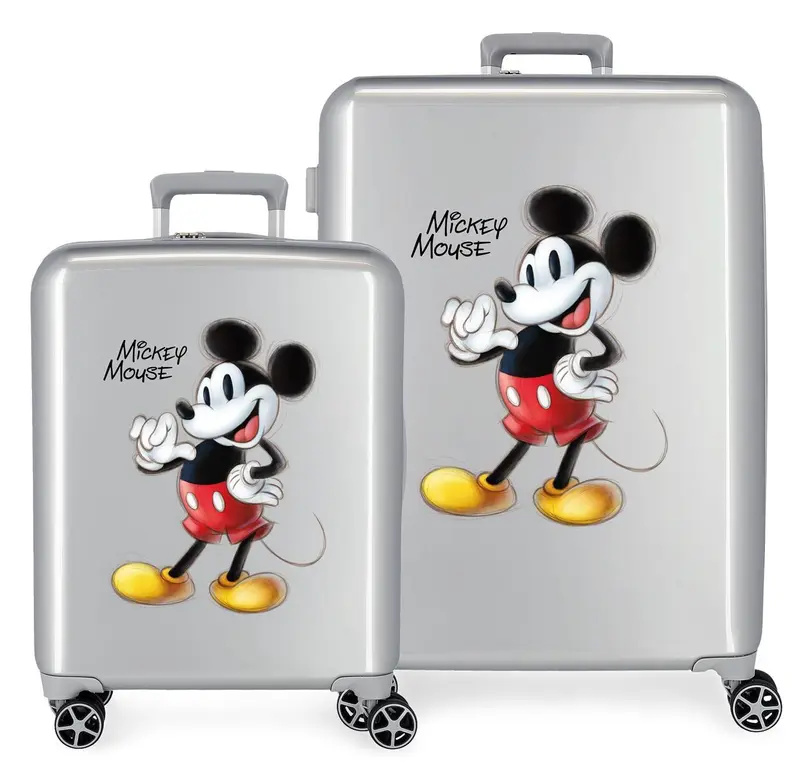 3649721 SET 2/ TROLLEYS ABS 55/70CM.4R.  JOYFUL MICKEY