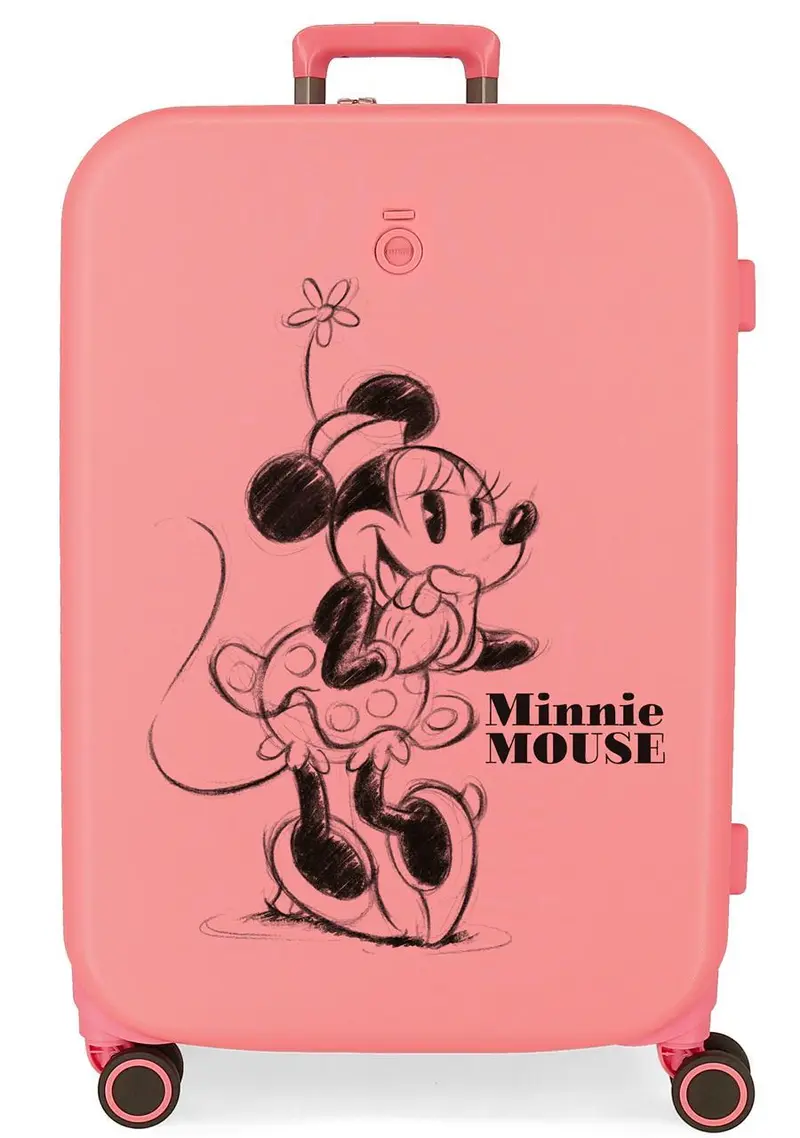 3669222 TROLLEY ABS 70CM.4R.  MINNIE HAPPINESS CORAL