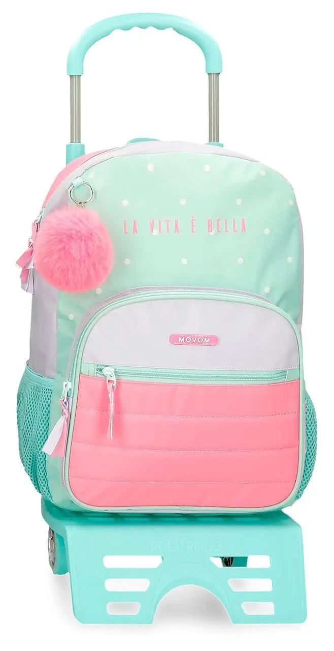 37523T1 MOCHILA ADAP. 38CM. C/CARRO. MOVOM LA VITA E BELLA