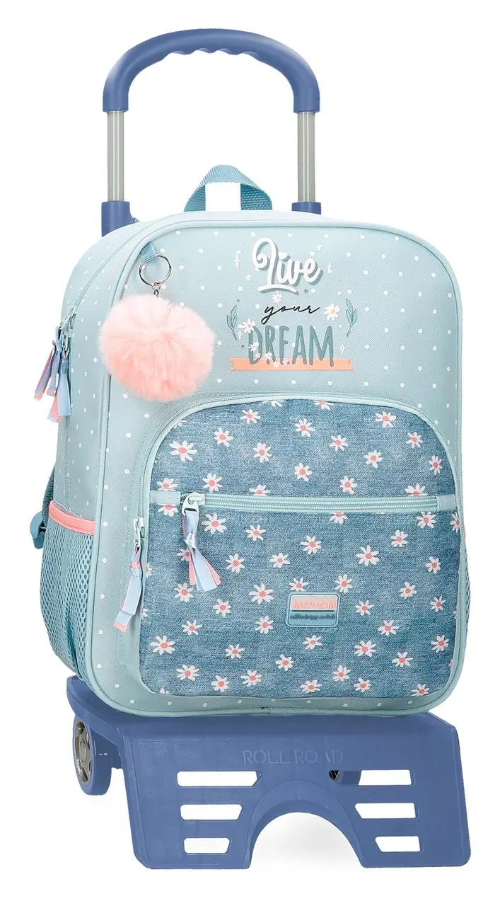 37623T1 MOCHILA ADAP. 38CM. C/CARRO. MOVOM LIVE YOUR DREAMS