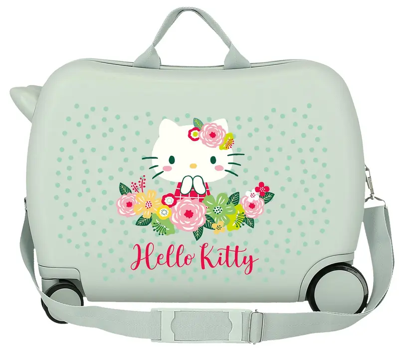 4129811 MALETA INF.ABS 4R.(2 MULTI.) 50CM. FLORAL KITTY MENT