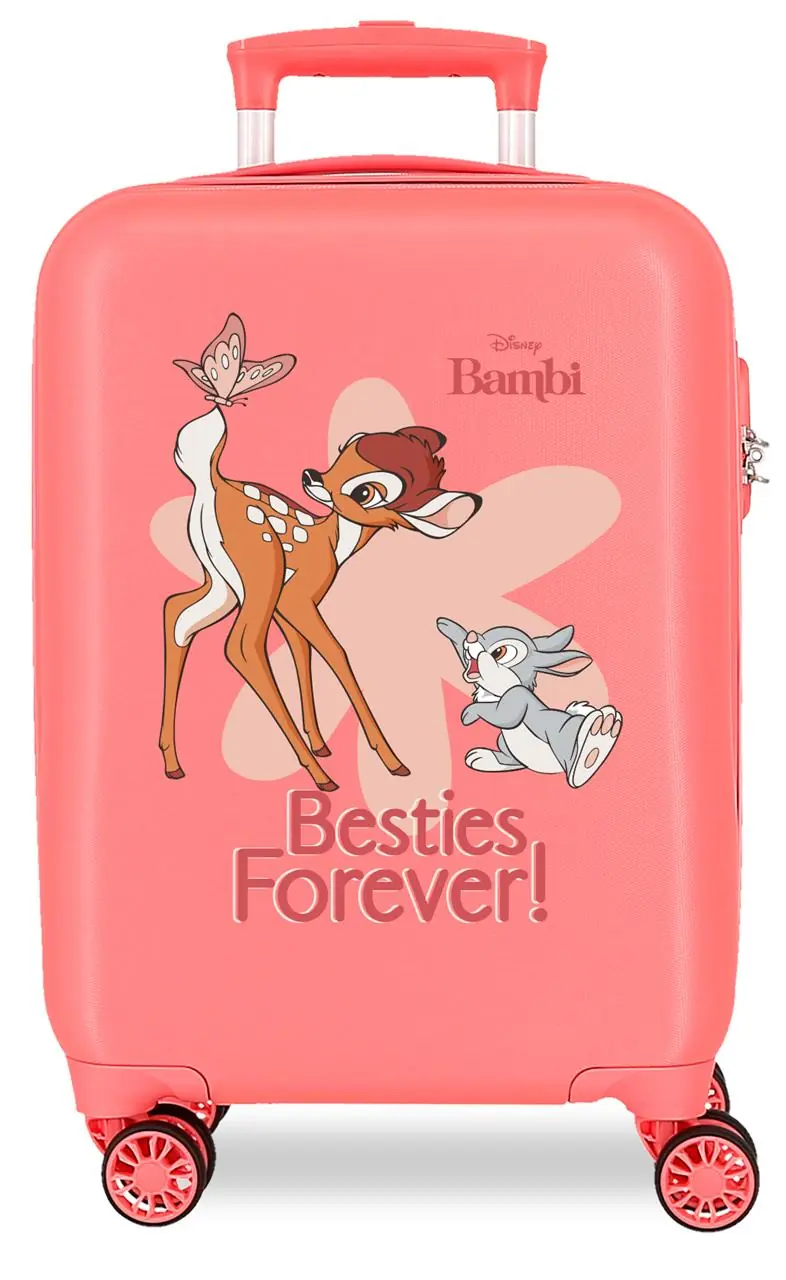 4211327 TROLLEY ABS 50CM. 4R. BESTIES FOREVER BAMBI CORAL
