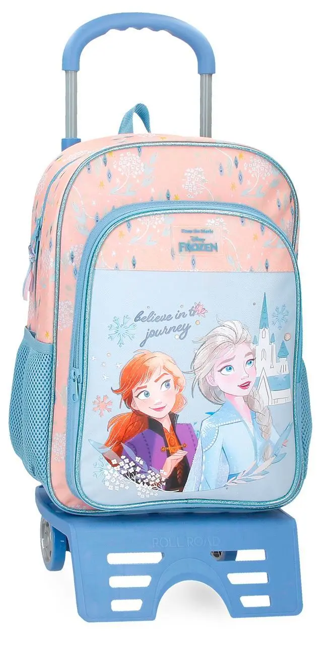 42123T1 MOCHILA ADAP. 40CM. C/CARRO. FROZEN BELIEVE IN THE J