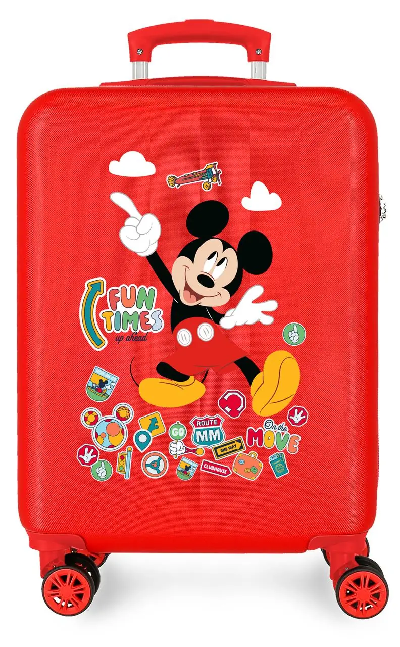 4231112 TROLLEY ABS 55CM. 4R. MICKEY FUN TIMES