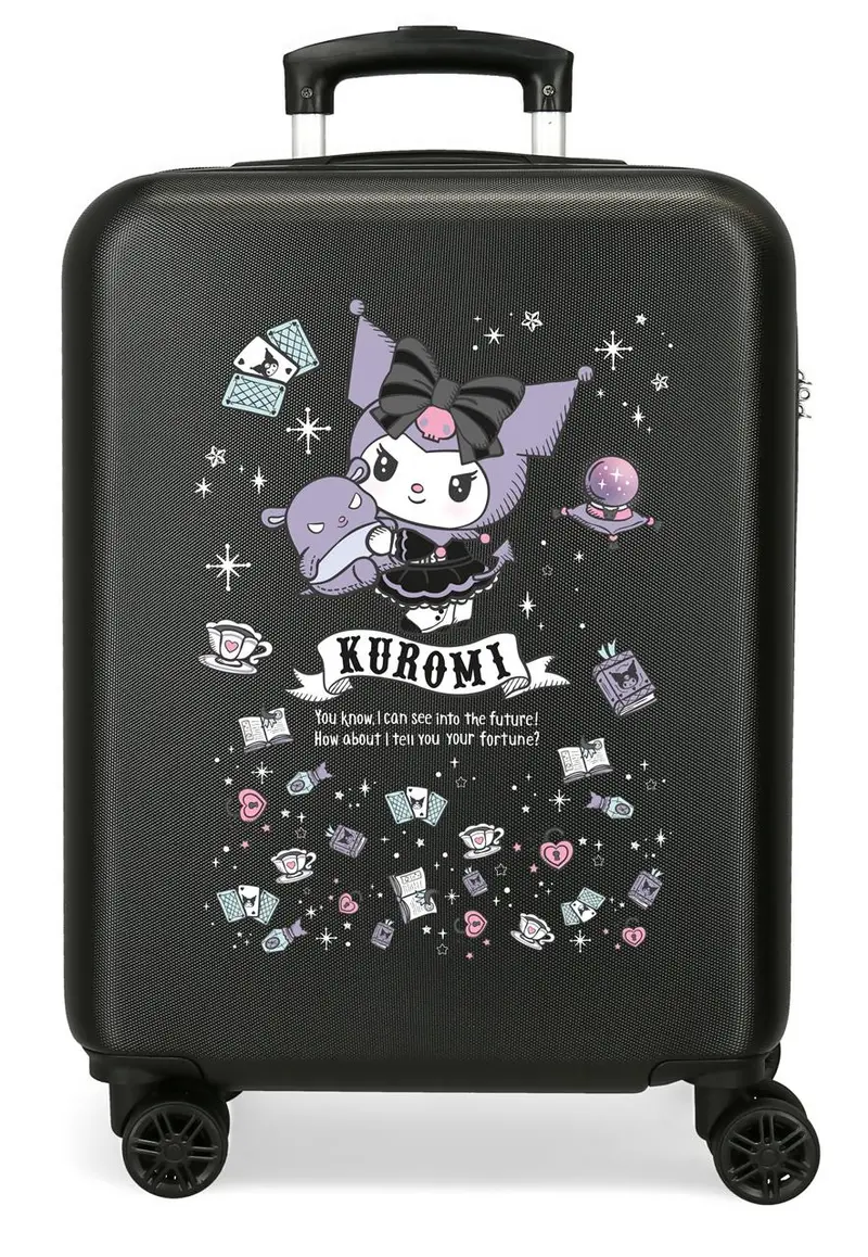 4251112 TROLLEY ABS 55CM. 4R. KUROMI FORTUNE TELLING NEGRO