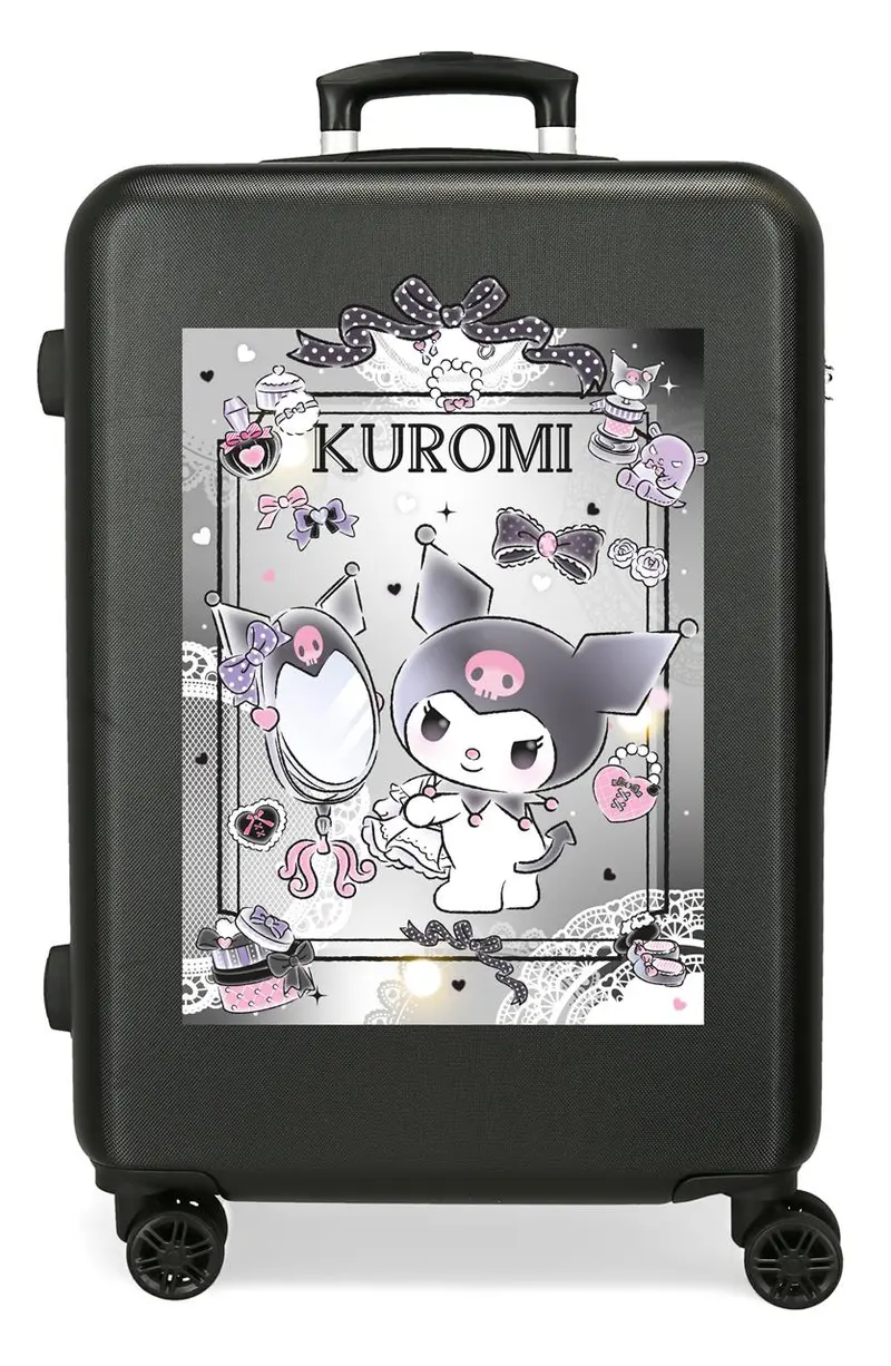 4281212 TROLLEY ABS 65CM. C/EXP. 4R. KUROMI DREAM CLOSER NEG