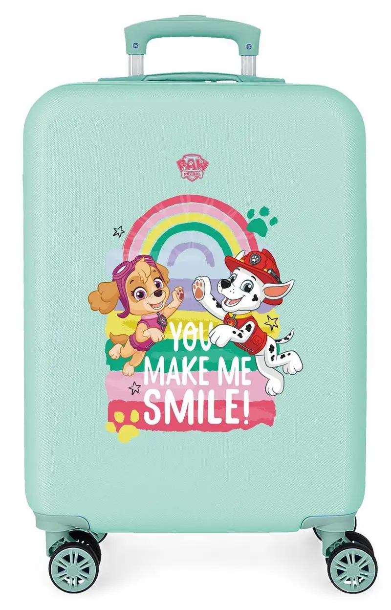 4311721 TROLLEY ABS 55CM. 4R. BE HAPPY