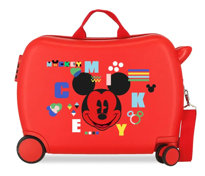 4389822 MALETA INF.ABS 4R.(2 MULTI.) 50CM. MICKEY SHAPE SHIF