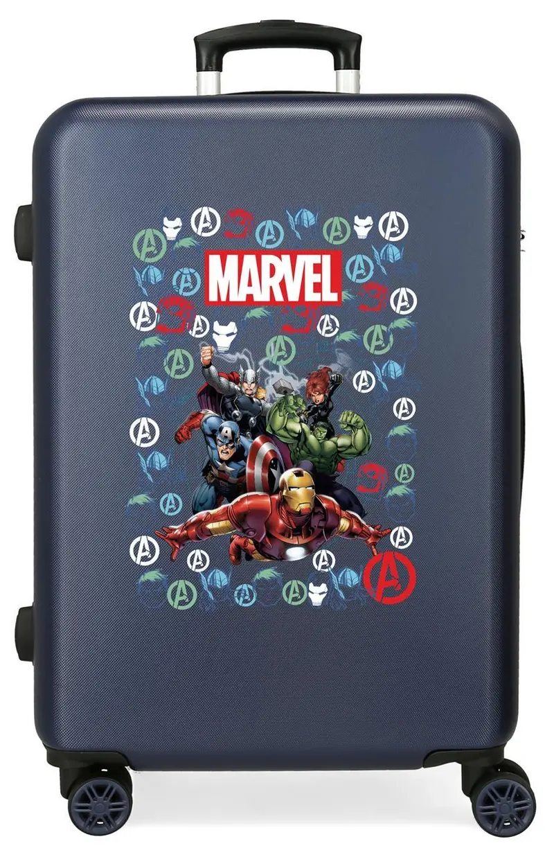 4431821 TROLLEY ABS 68CM.4R.AVENGERS TEAM MARINO