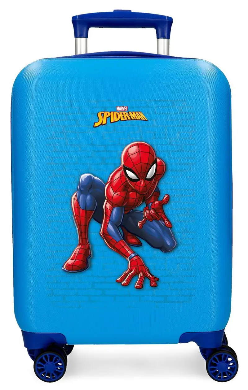 4451341 TROLLEY ABS 50 CM.4R SPIDERMAN VIGILANT AZUL