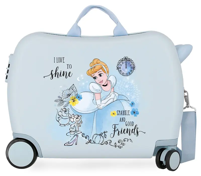 4489822 MALETA INF.ABS 4R.(2 MULTI.) 50CM. PRINCESS CELEBRAT