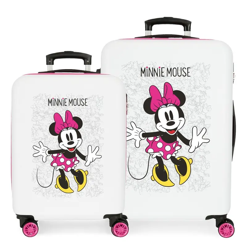 4681964 SET/2 TROLLEY  ABS 55-68CM.4R.MINNIE ENJOY THE DAY