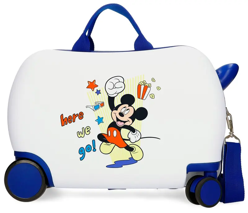 4771045 MALETA INF.ABS 4R.(2 MULTI.) 45CM. MICKEY HERE WE GO