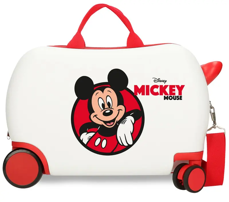 4771047 MALETA INF.ABS 4R.(2 MULTI.) 45CM. MICKEY RED BLANCO