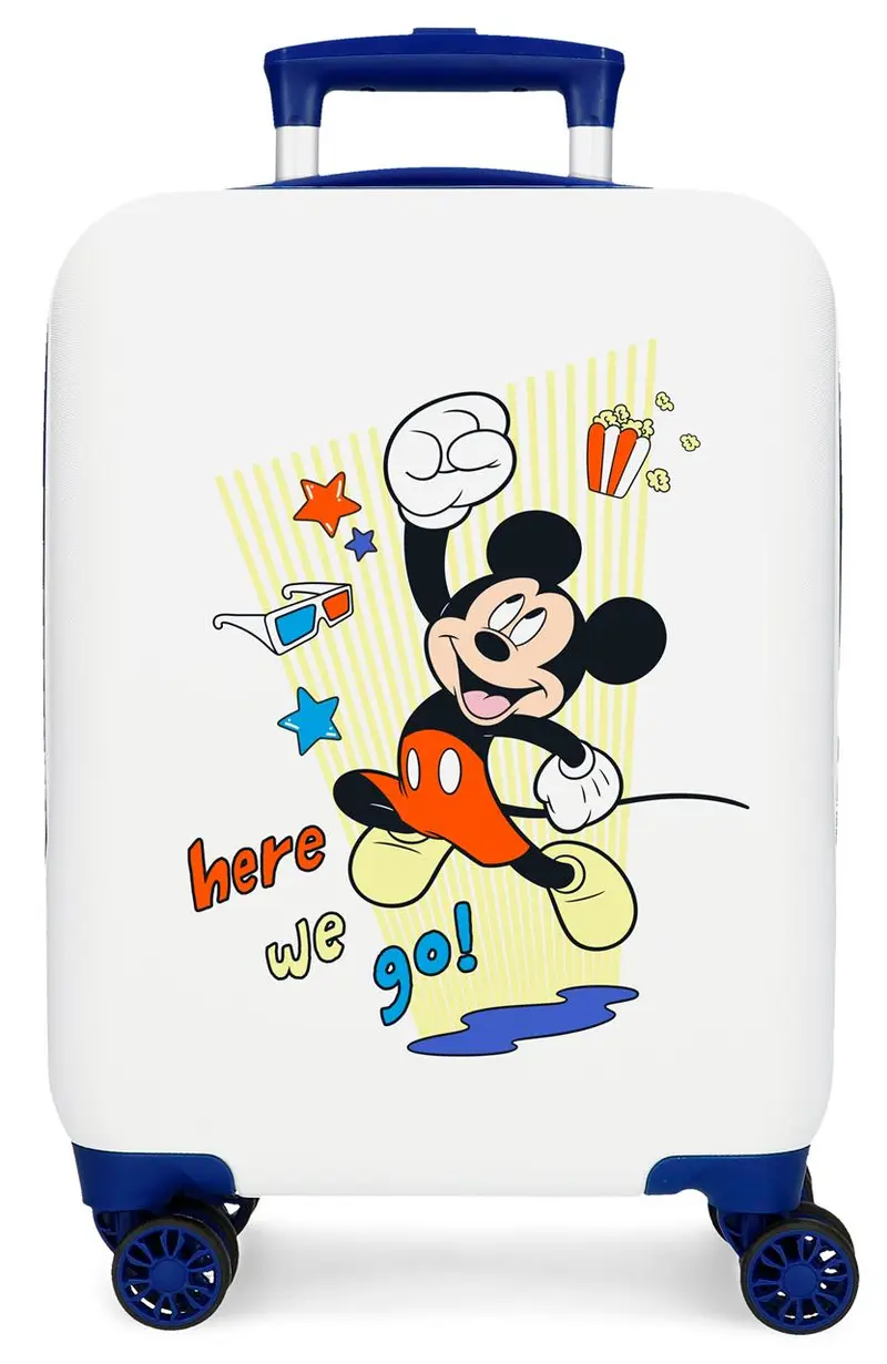 4771345 TROLLEY ABS 50CM. 4R. MICKEY HERE WE GO BLANCO