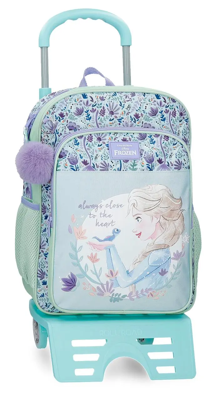 49423T2 MOCHILA ADAP. 40CM. C/CARRO. CLOSE TO THE HEART FROZ