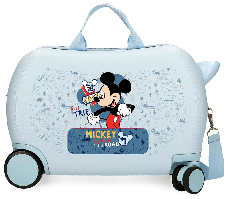 4951021 MALETA INF.ABS 4R.(2 MULTI.) 45CM. MICKEY ROAD TRIP