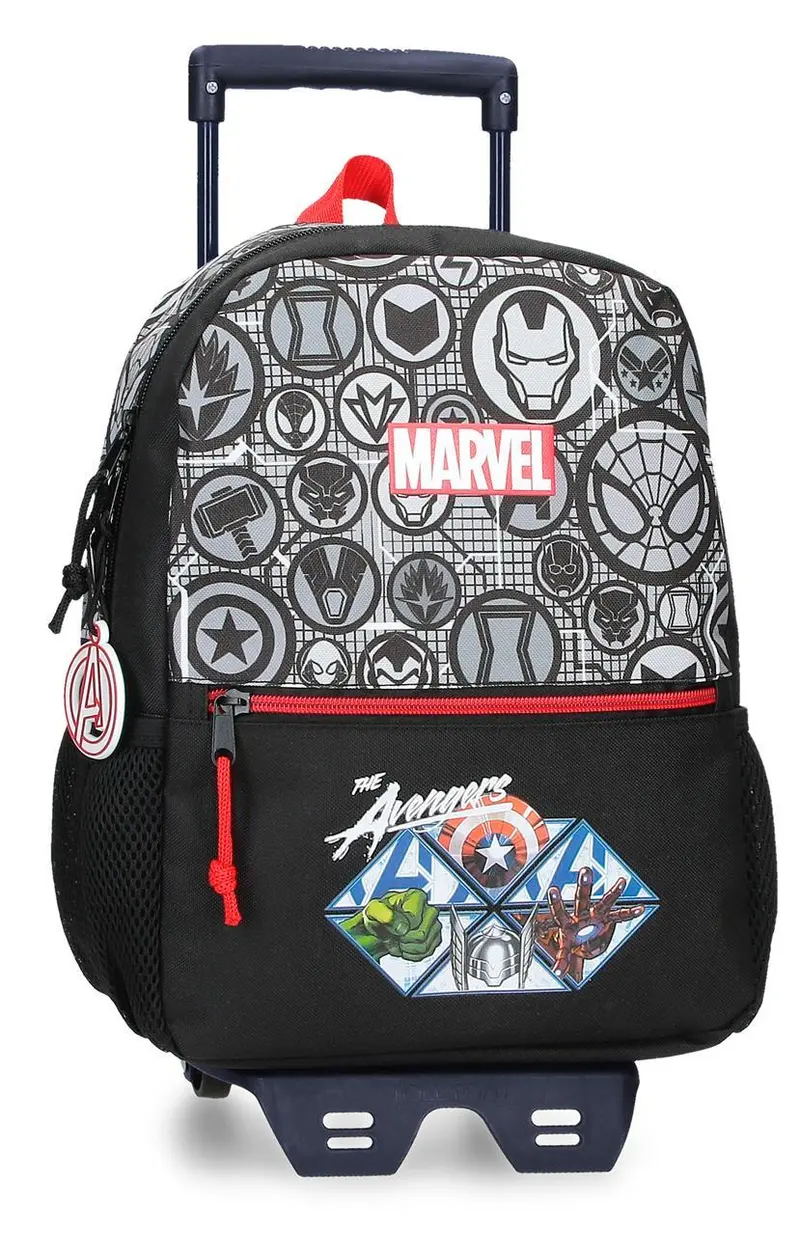 49622T1 MOCHILA ADAP. 32CM. C/CARRO. MARVEL HEROES