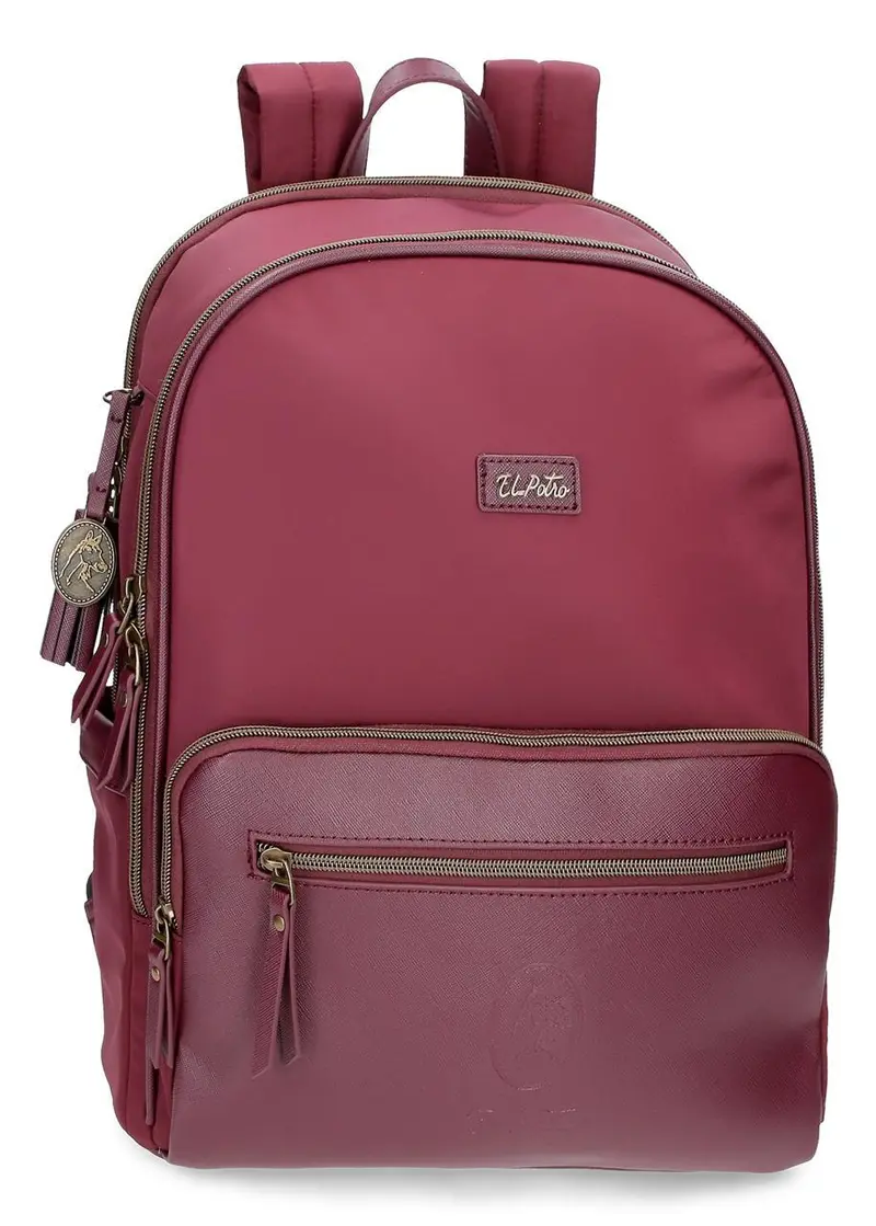 5262423 MOCHILA 40CM 2C. EL POTRO BURDEOS