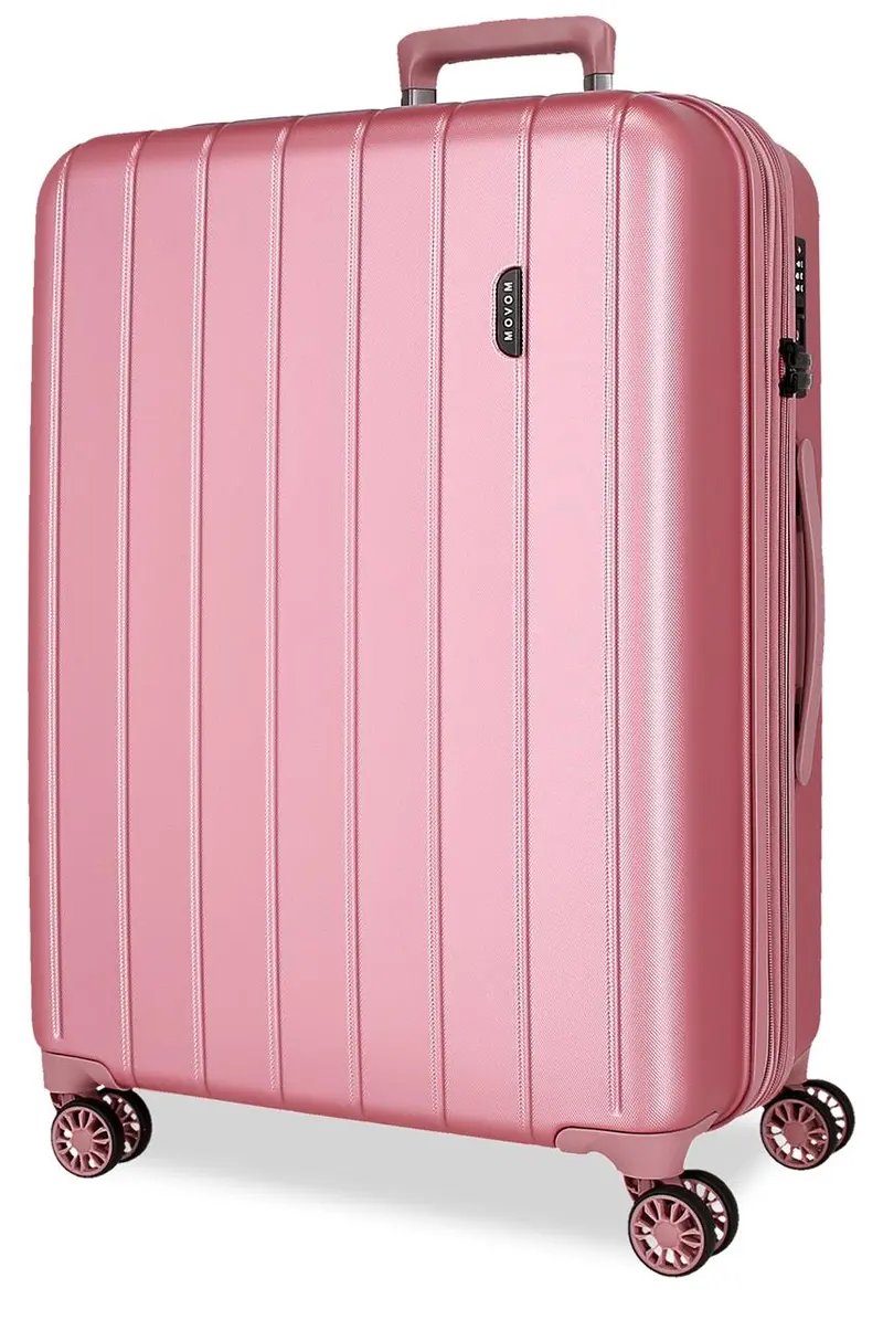 531936D TROLLEY ABS 78CM. C/EXP. 4R. MOVOM WOOD ROSA