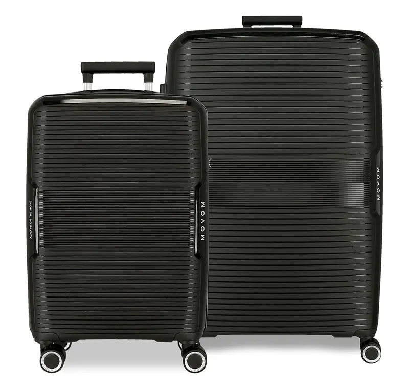 5329521 SET/2 TROLLEY PP 55-68CM. 4R. MOVOM INARI NEGRO