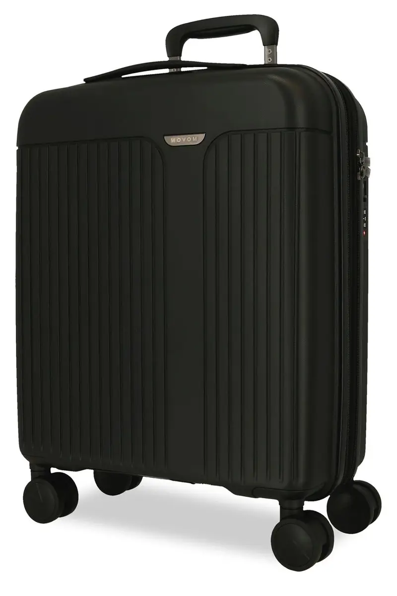 5388621 TROLLEY PP 55CM. C/EXP. 4R. MOVOM NEW TRENDY NEGRO