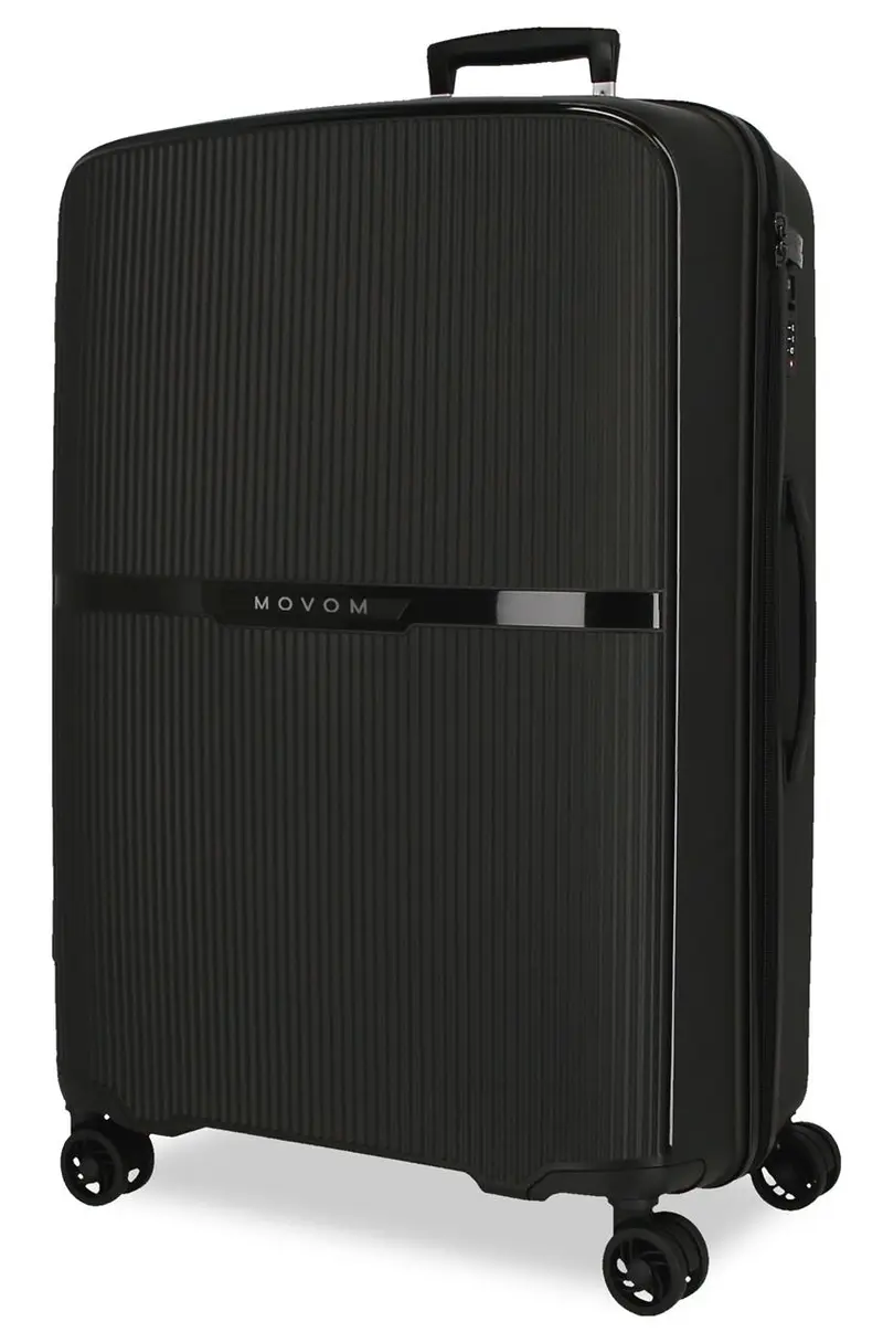 5518821 TROLLEY PP. 66CM. C/EXP. 4R. MOVOM MOON NEGRO
