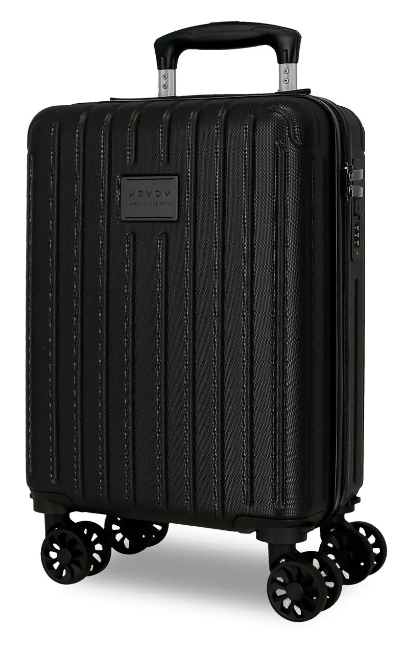 5556320 TROLLEY ABS 40CM. 4R. EXTRAIBLES. MOVOM TIMBER NEGRO