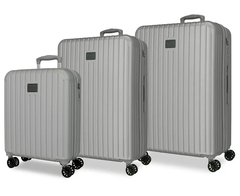 5558422 SET/3 TROLLEY ABS 55-68-78CM. C/EXP. 4R. TIMBER PLAT