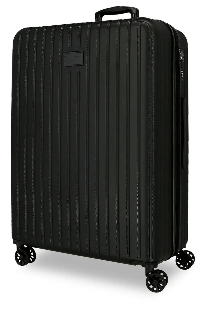 5559220 TROLLEY ABS 68CM. C/EXP. 4R. MOVOM TIMBER NEGRO